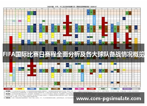 FIFA国际比赛日赛程全面分析及各大球队备战情况概览